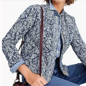 J. Crew Point Sur Floral Quilted Jacket